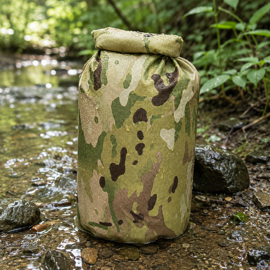 Multicam Wet Weather Dry Bag — Roll-Top Waterproof