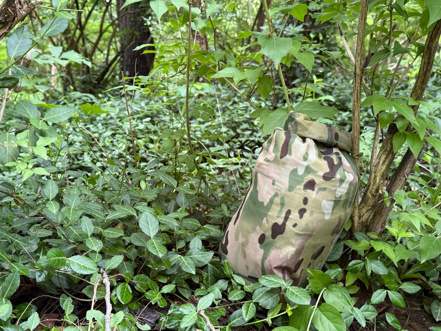 Multicam Wet Weather Dry Bag — Roll-Top Waterproof